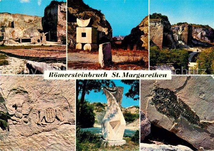 St Margarethen Roemersteinbruch St Margarethen Kalksteinwaende Steinmetz Zunftze