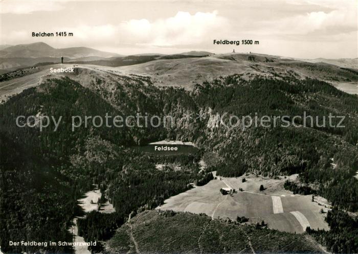 Feldberg Schwarzwald Fliegeraufnahme mit Belchen Seebuck Feldsee