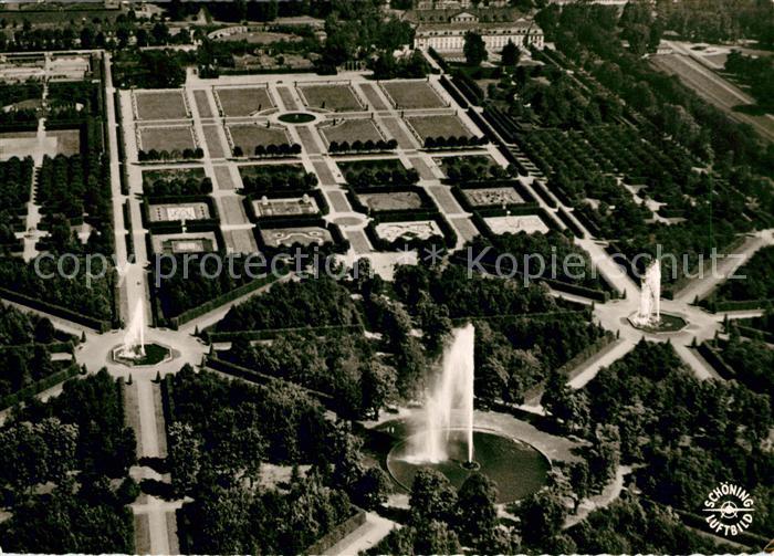 HANNOVER  CITY Herrenhaeuser Garten Fliegeraufnahme