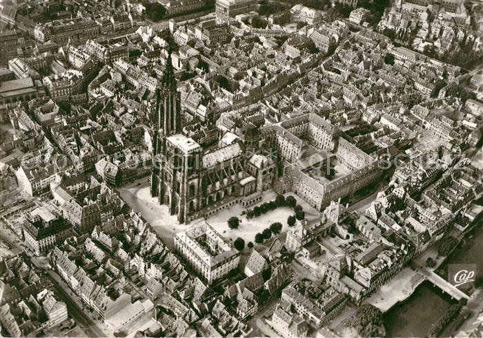 Strasbourg Alsace Fliegeraufnahme mit Muenster