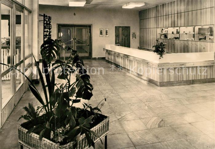 Tabarz FDGB Erholungsheim Theo Neubauer Empfangshalle