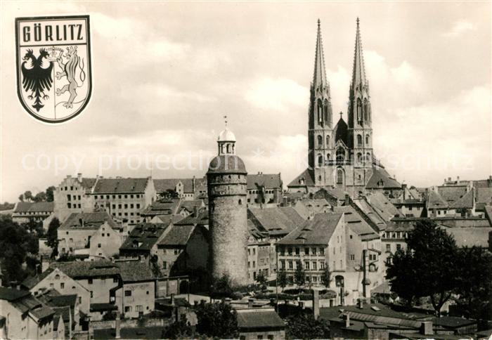 Goerlitz Sachsen Peterskirche und Nikolaiturm