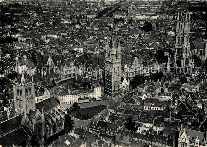 Gand Belgien Vue generale aerienne de la Ville