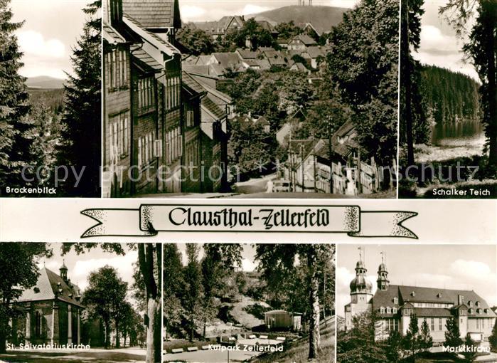 Clausthal-Zellerfeld Brockenblick Schalker Teich St Salvatoriuskirche Kurpark Ze
