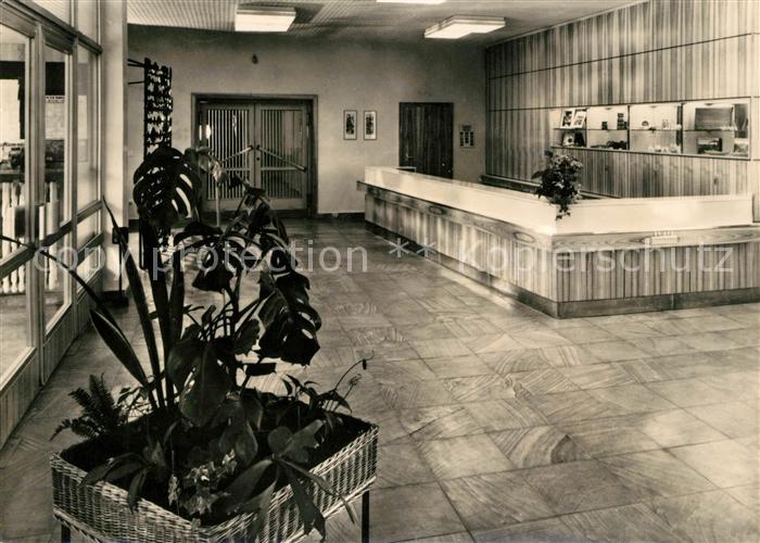 Tabarz FDGB Erholungsheim Theo Neubauer Empfangshalle