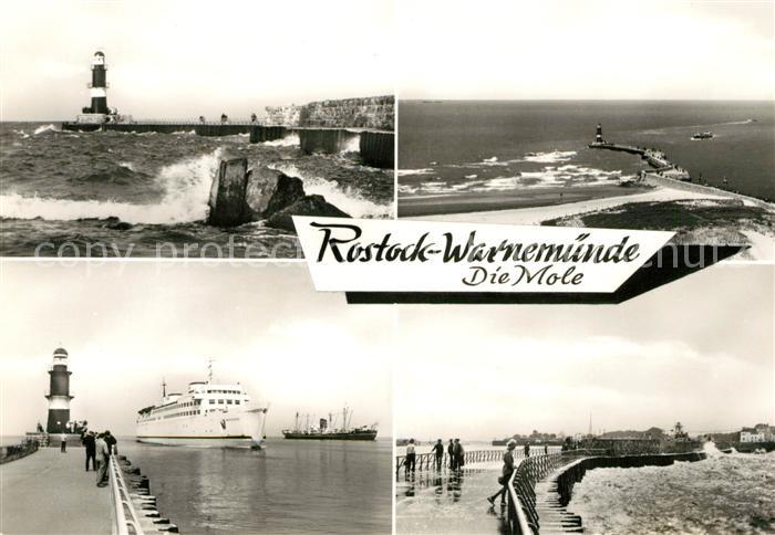Rostock-Warnemuende Mole Leuchtturm Panorama