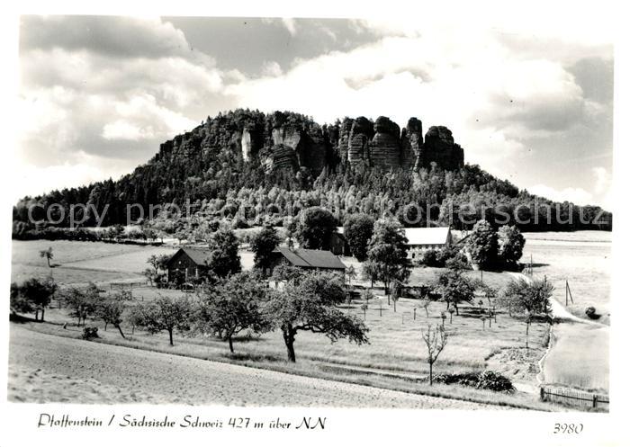 Pfaffenstein Koenigstein Saechsische Schweiz Panorama