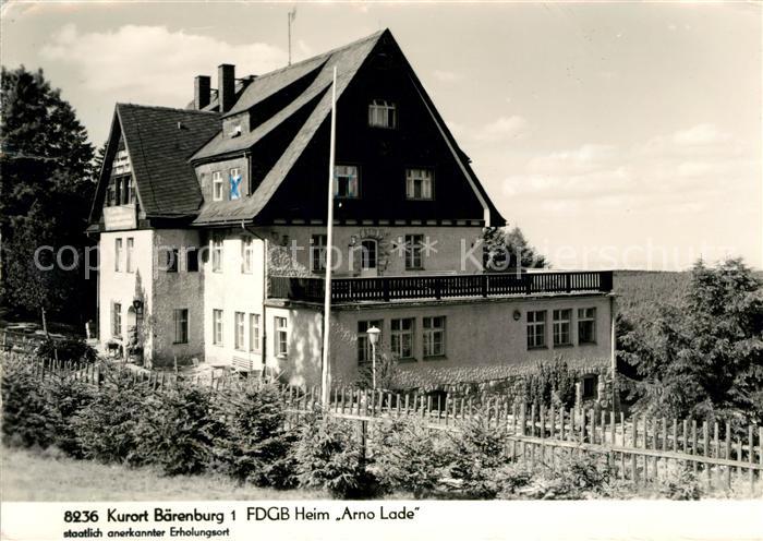 Baerenburg Sachsen FDGB Heim Arno Lade