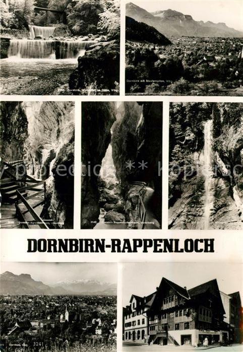 Dornbirn Vorarlberg Rappenloch Wasserfall im Guetle Staufenspitze Alplochschluch