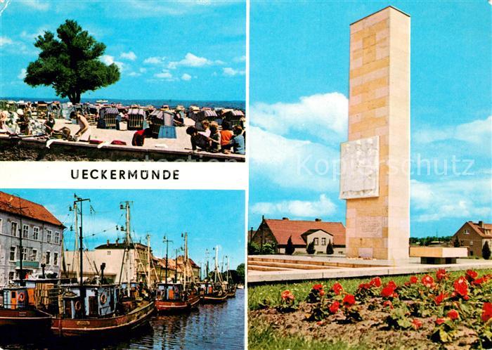 Ueckermuende Mecklenburg Vorpommern Haffbad Hafen