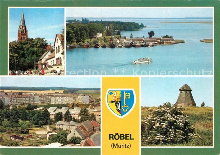 Roebel Mueritz Bootshaeuser Schampermuehle Marienkirche