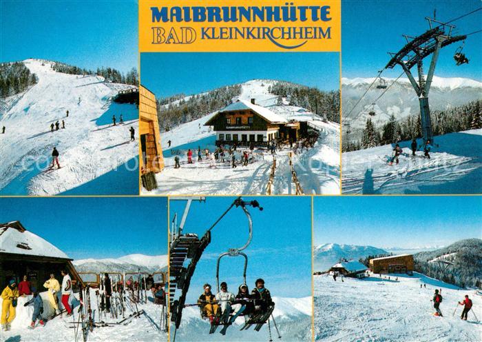 Kleinkirchheim Kaernten Bad Skigebiet Maibrunnenhuete Winter