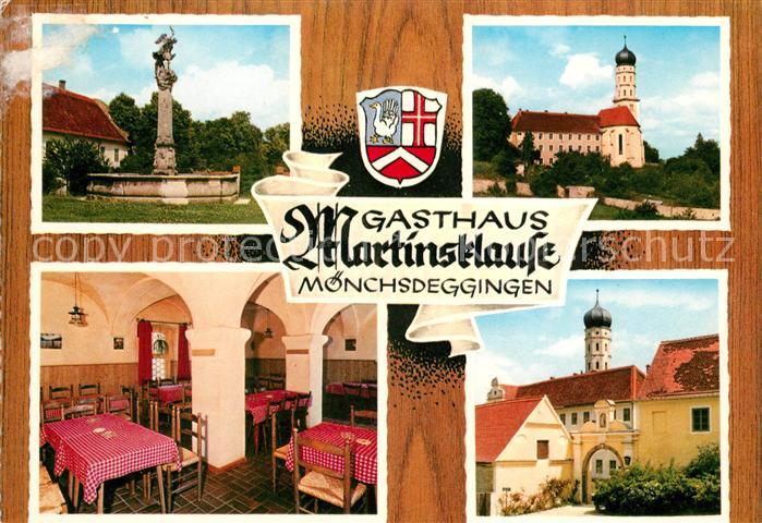 Moenchsdeggingen Gasthaus Martinsklause Kirche Kloster