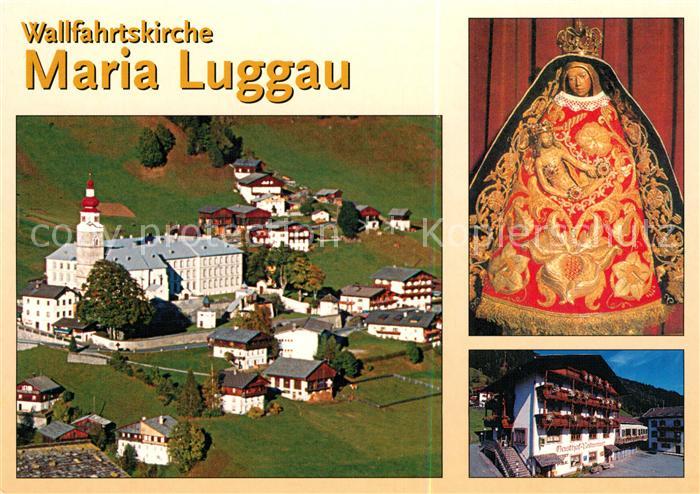 Maria-Luggau Fliegeraufnahme Wallfahrtskirche