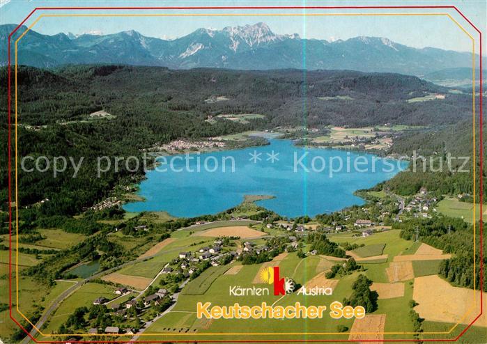 Keutschach See Fliegeraufnahme Mittagskogel