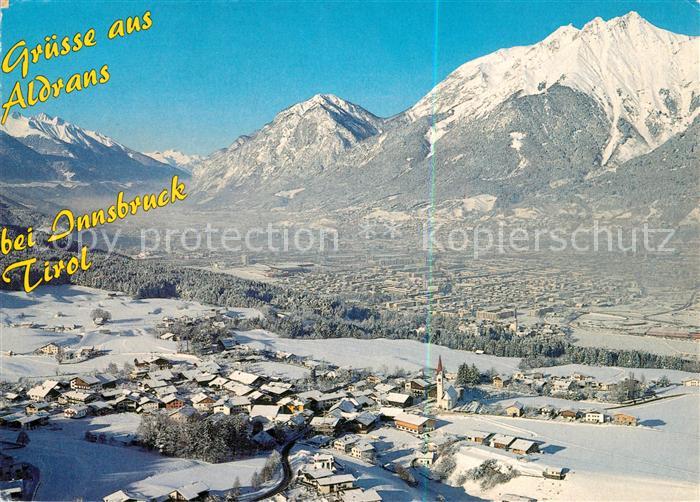 Aldrans Fliegeraufnahme Winteraufnahme