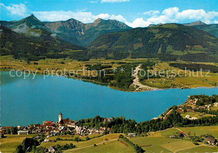 Wolfgang Salzkammergut St Fliegeraufnahme Zinkenbach