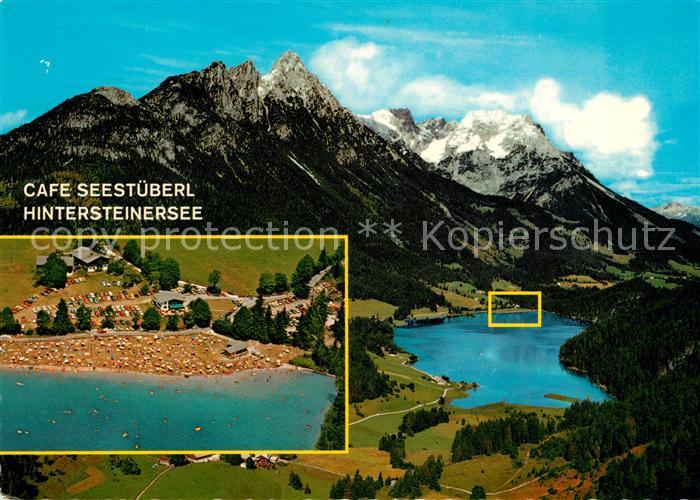 Hintersteinersee Schwimmbad Restaurant Seestueberl Flugaufnahme