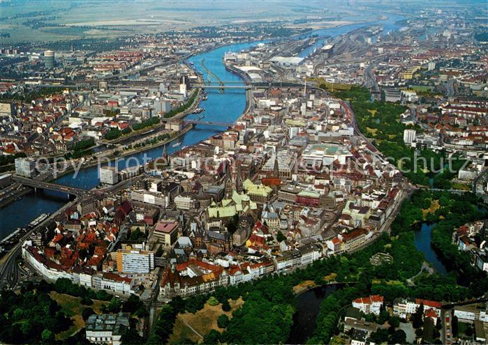BREMEN CITY Fliegeraufnahme