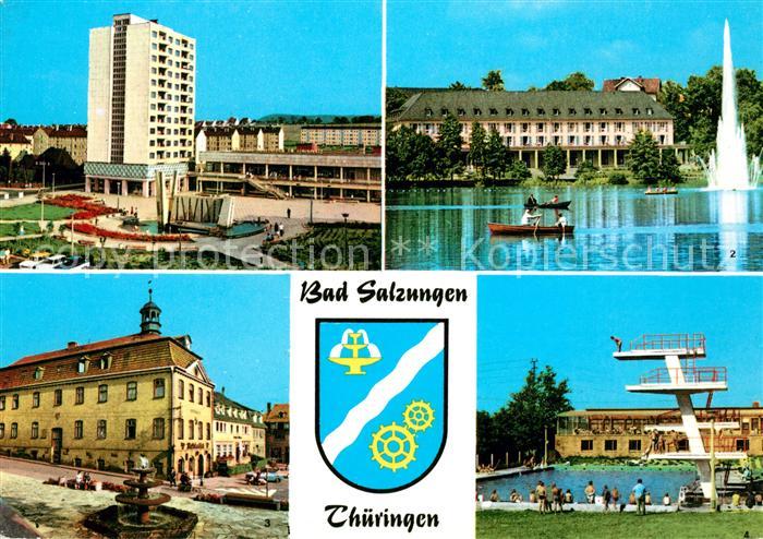 Salzungen Bad Schwimmbad Rathaus Kurhaus Leninplatz