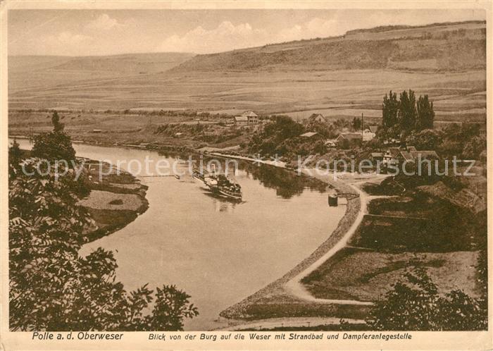 Polle Strandbad Dampferanlegestelle