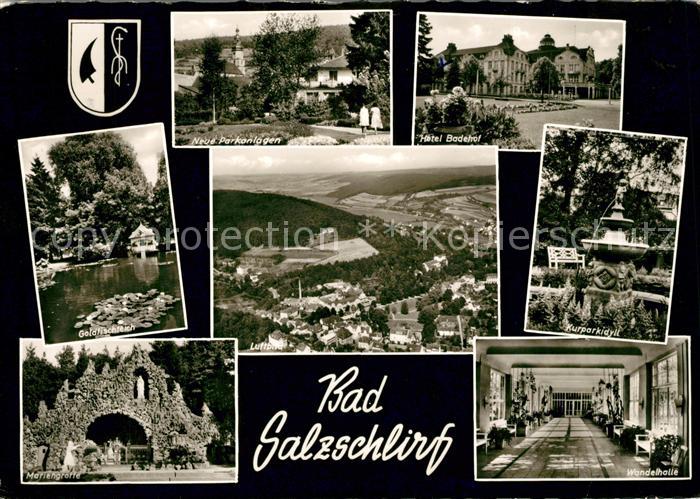 Salzschlirf Bad Mariengrotte Wandelhalle Fliegeraufnahme