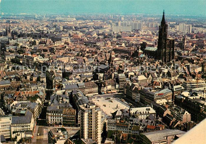 Strasbourg Alsace Cathedrale Place Kleber Panorama