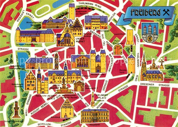 Freiberg Sachsen Stadtkarte