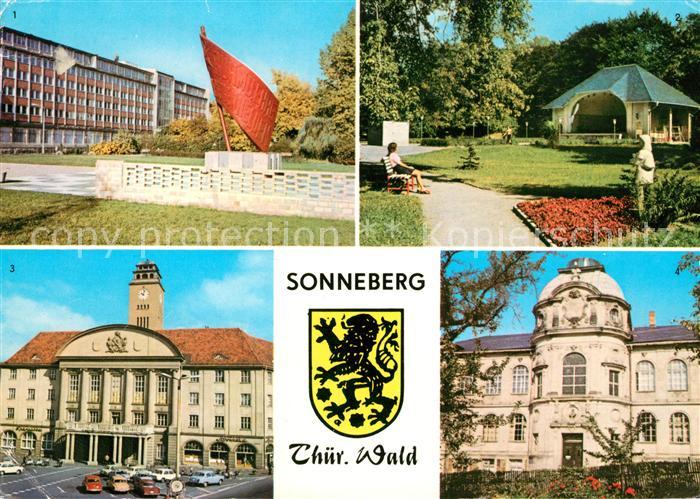 Sonneberg Thueringen Ehrenmal Karl Marx Strasse Stadtpark Rathaus Spielzeugmuseu