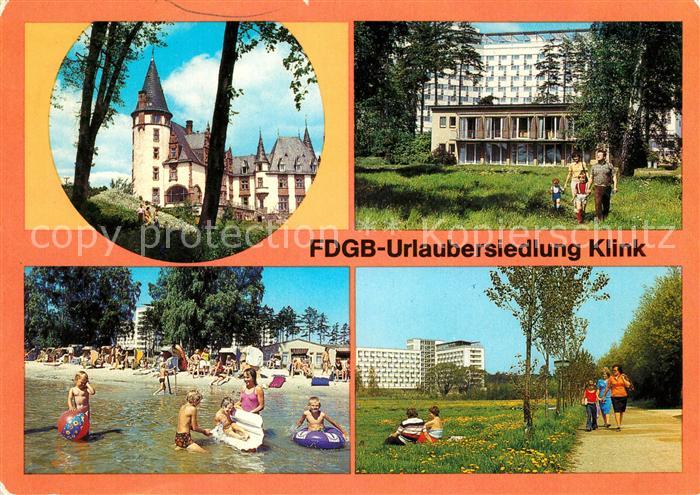 Klink Waren FDGB Urlaubersiedlung Schloss Klink Herbert Warnke