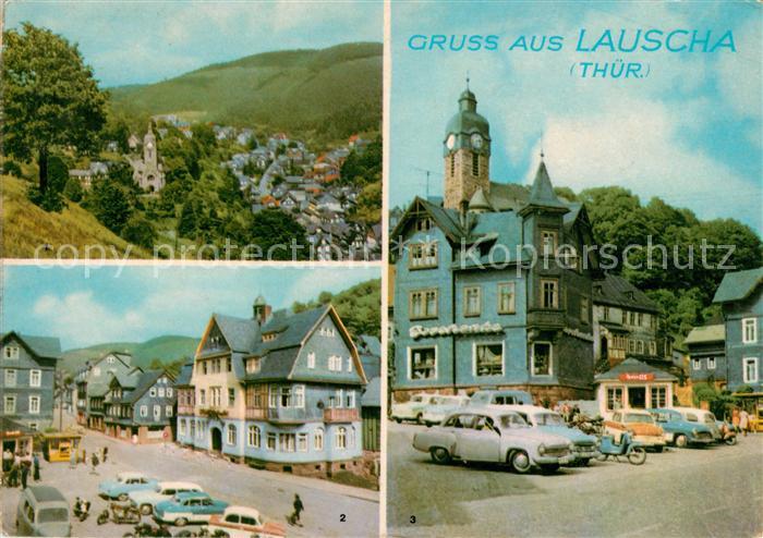 Lauscha Huettenplatz Kulturhaus Panorama