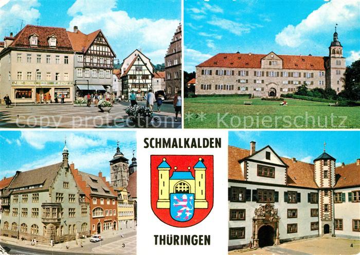 Schmalkalden Thueringen Altmarkt Schloss Wilhelmsburg Innenhof