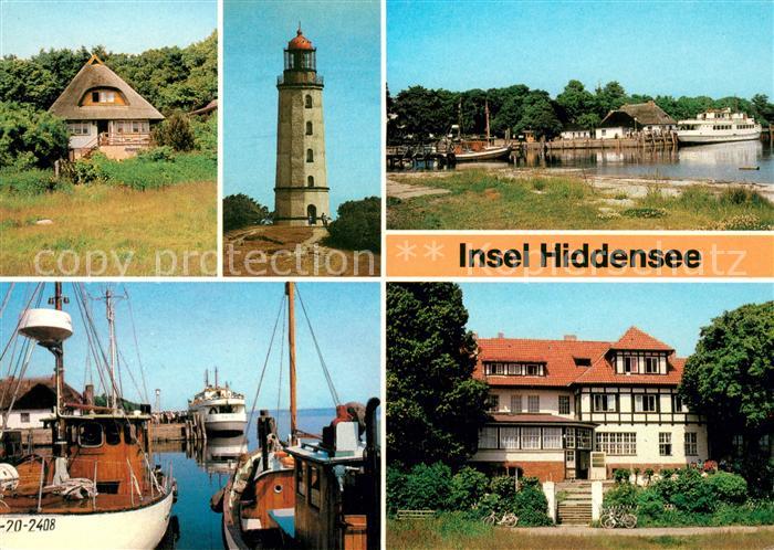Insel Hiddensee Leuchtturm Fischerhaus Dornbusch