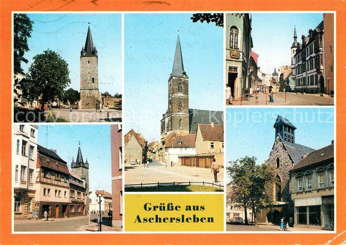 Aschersleben Sachsen-Anhalt Johannesturm Markt