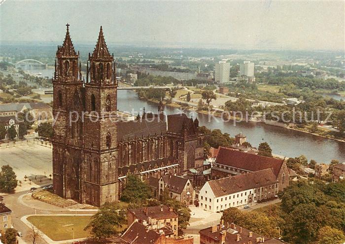 Magdeburg Fliegeraufnahme Dom