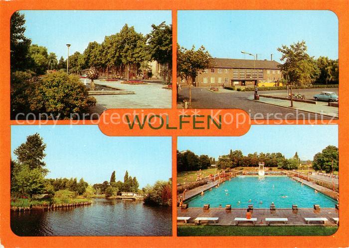 Wolfen Bitterfeld  Bahnhof Schwimmbad Gondelteich