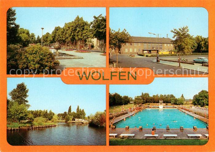 Wolfen Bitterfeld  Bahnhof Schwimmbad Gondelteich