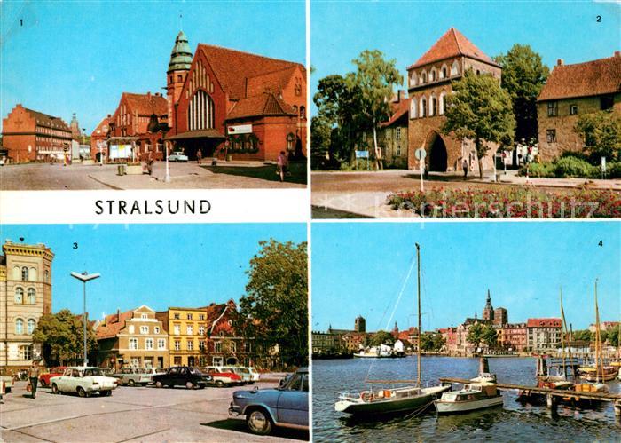 Stralsund Mecklenburg Vorpommern Bahnhof Hafen Leninplatz