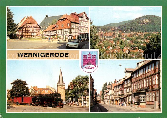 Wernigerode Harz Marktstrasse Ecke Klintgasse Harzquerbahn Westerntor Burgstrass
