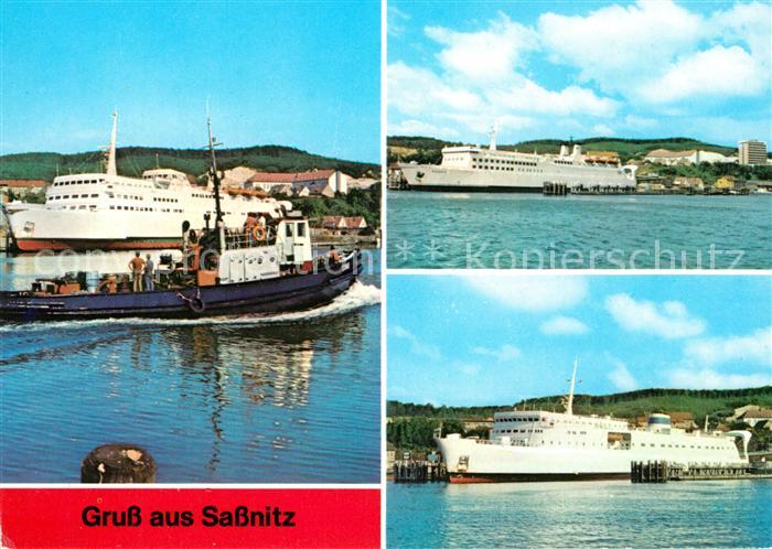 Sassnitz Ostseebad Ruegen Schwedenfaehre Skane Eisenbahnfaehrschiff Ruegen Faehr
