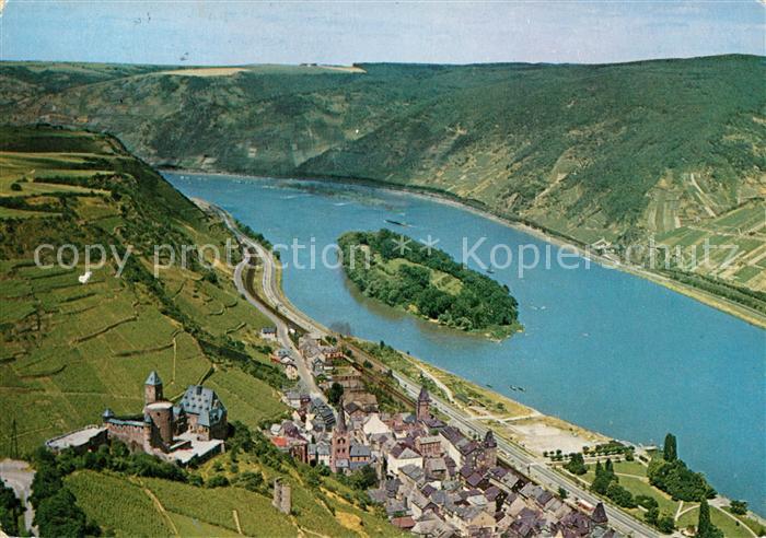 Bacharach Rhein Fliegeraufnahme Jugendherberge Burg Stahleck