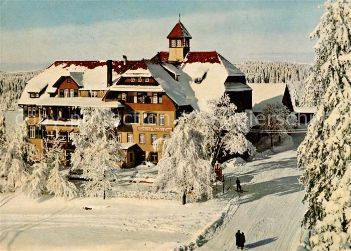 Lamm Kniebis Kurhotel Wintersportplatz Winter