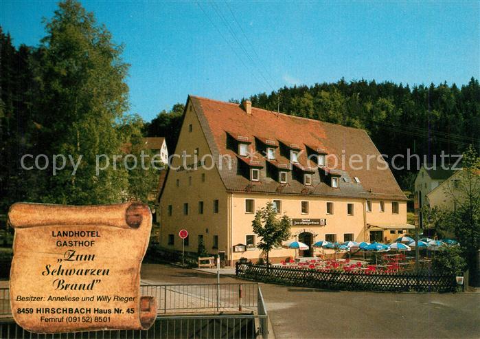 Hirschbach Oberpfalz Landhotel Gasthof Zum schwarzen Brand