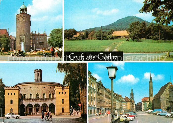 Goerlitz Sachsen Marienplatz Landeskrone Kaisertrutz Leninplatz