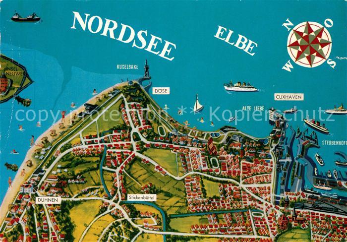 Nordsee Region Panoramakarte
