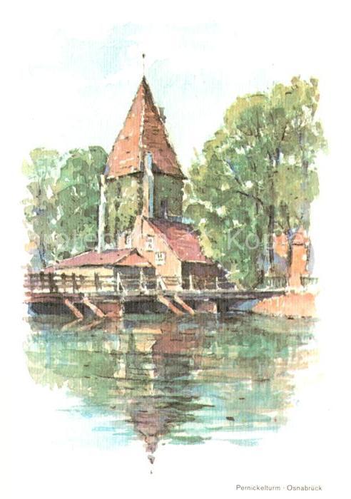 Osnabrueck Pernickelturm Kuenstlerkarte