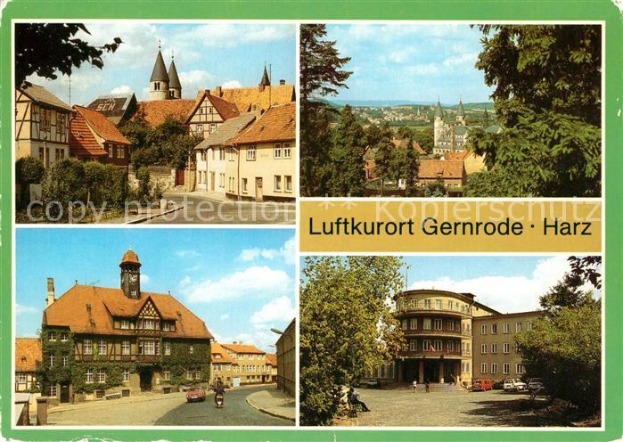 Gernrode Harz Spittelplatz Bad Suderode Rathaus FDGB Erholungsheim Heckert