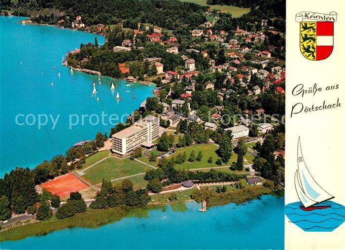 Poertschach Woerthersee Fliegeraufnahme