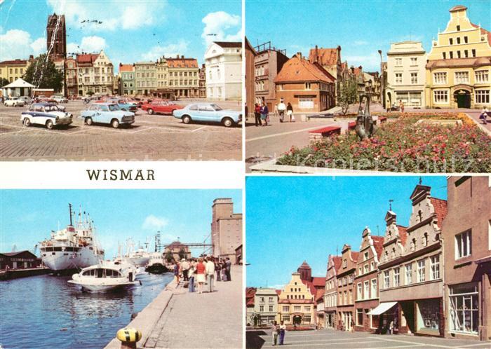 Wismar Mecklenburg Markt Kraemerstrasse Hafen