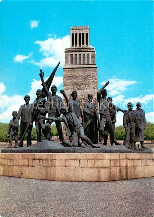 Buchenwald Weimar Nationale Mahn Gedenkstaette Turm Gruppenplastik